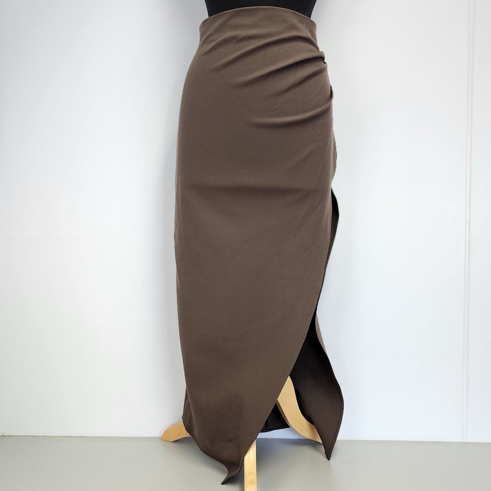 zara - brown skirt with slit [size Medium] [NewWithTags]